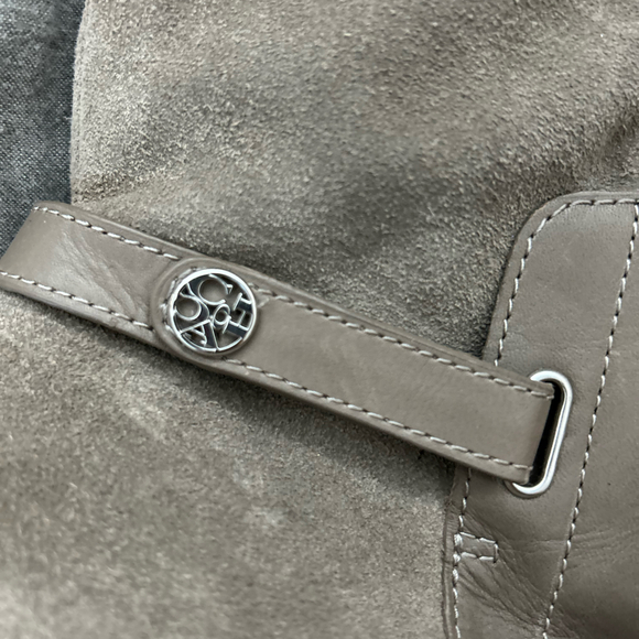 Coach mid calf gray suede Boots - Picture 3 of 5